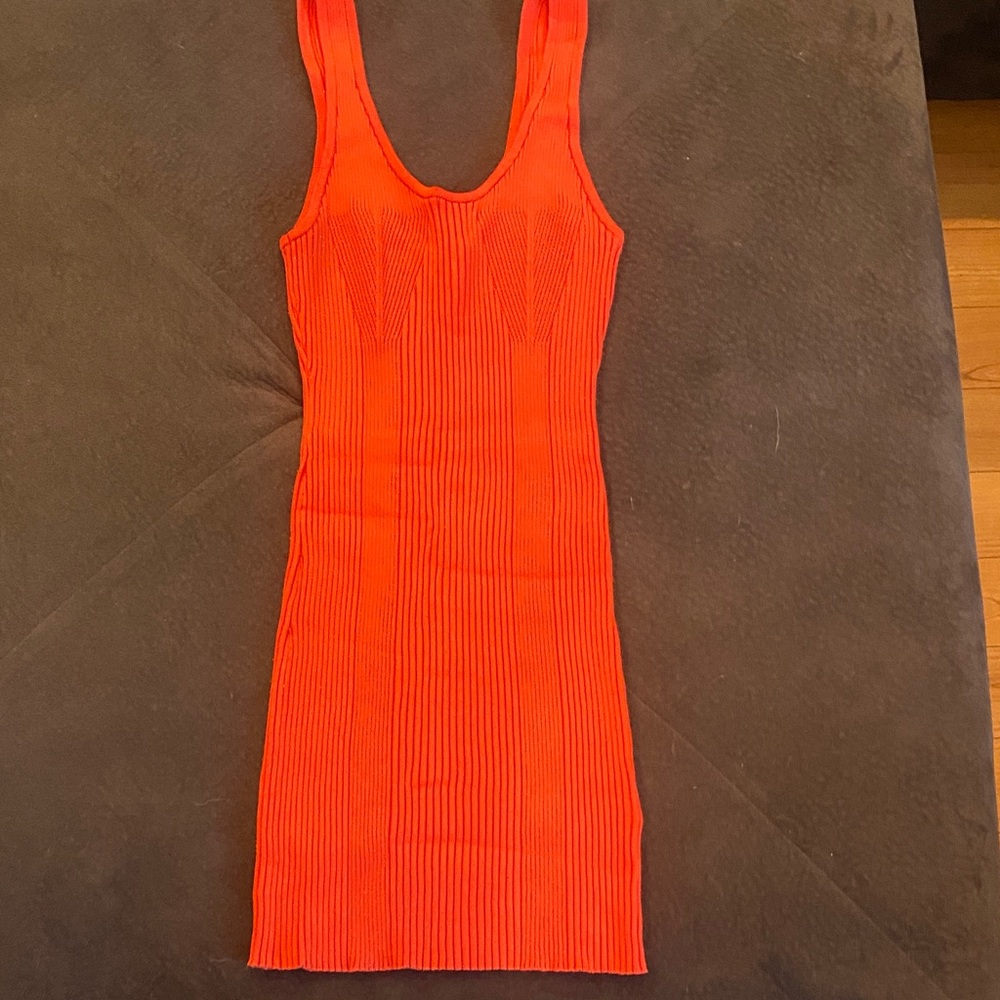 H&M Vibrant Orange Mini Dress